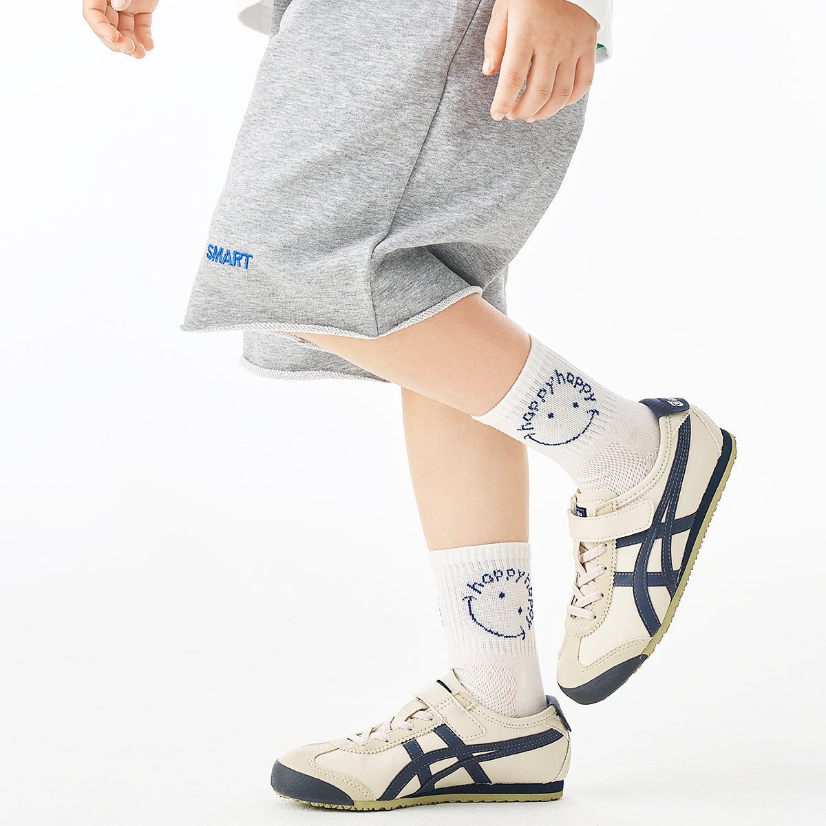 (DJT-8601)5 Pairs of Boys’ Sporty Mesh Socks – Breathable Cotton Crew for Kids